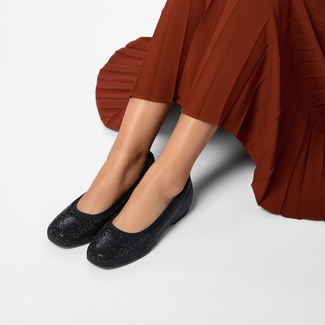 ABEO Footwear Cadence Ballet Black Sparkle