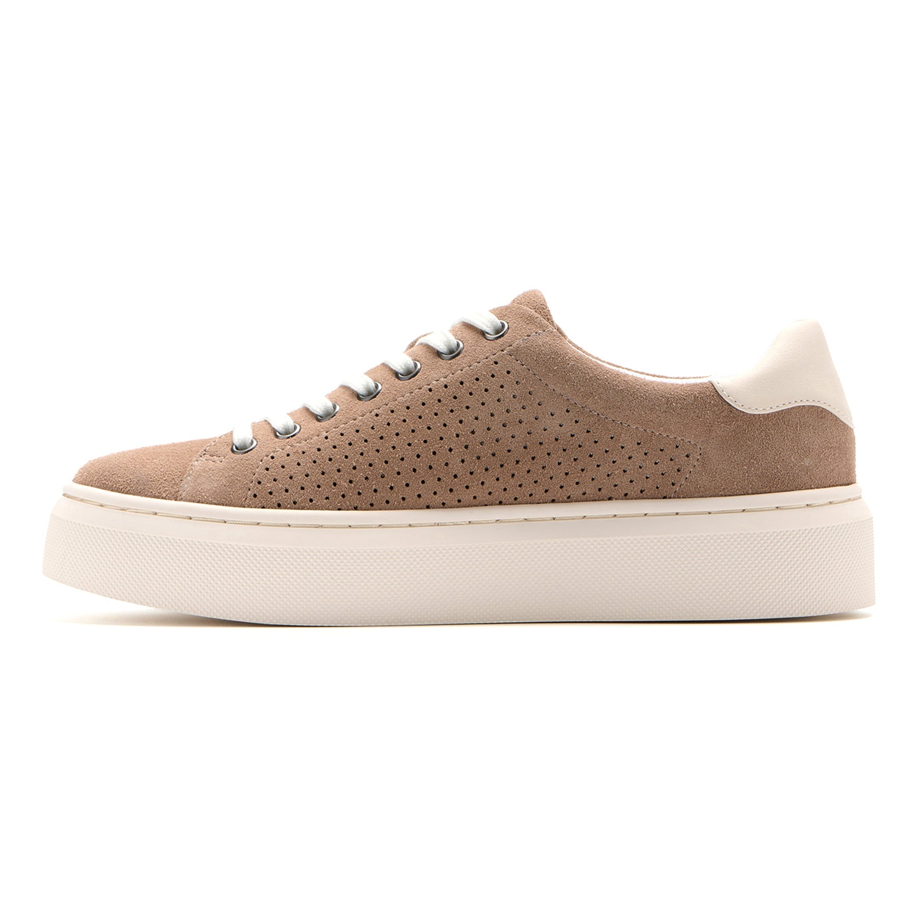 ABEO Footwear Jumpstreet Sneaker Taupe Perforated