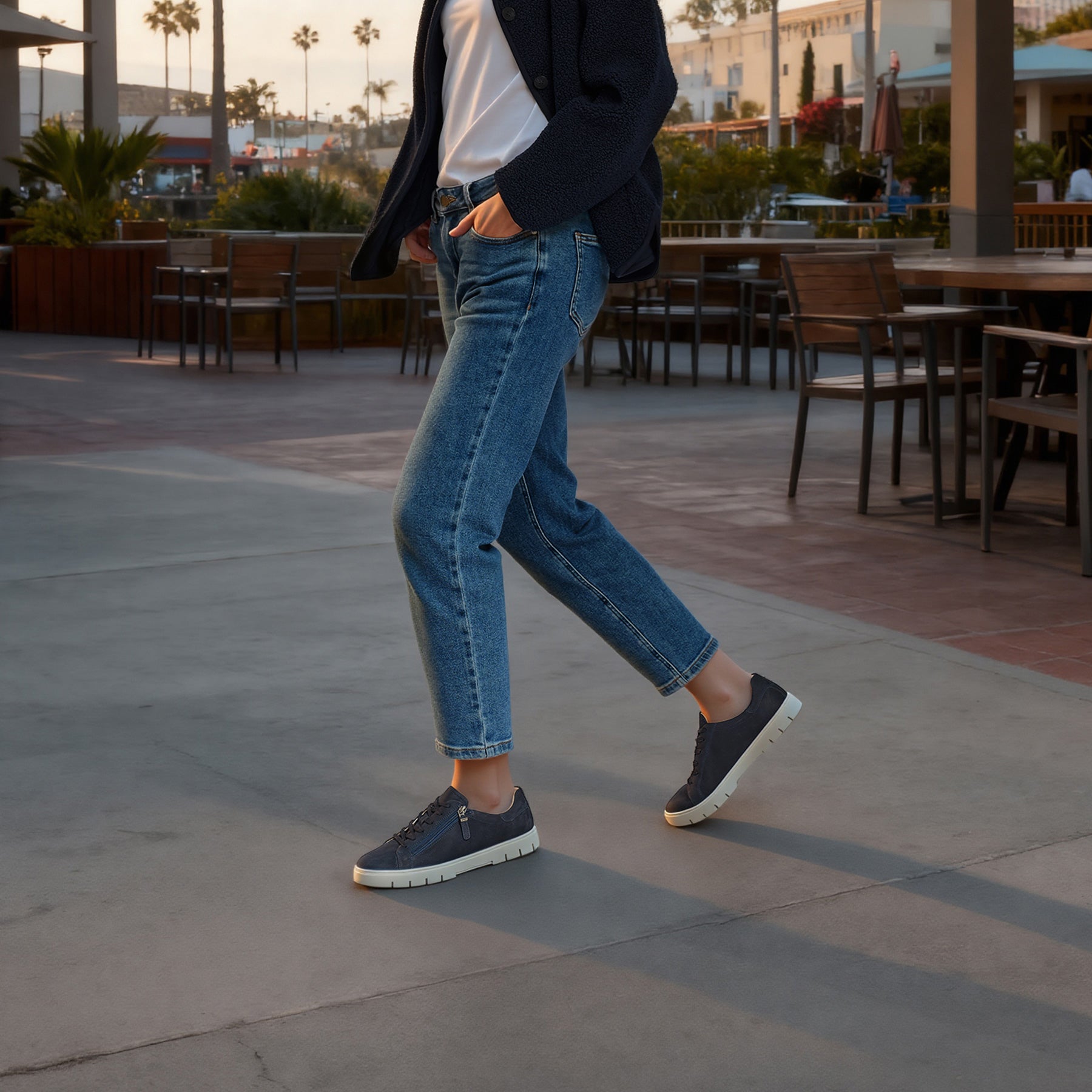ABEO Footwear Roam Lace Navy Nubuck