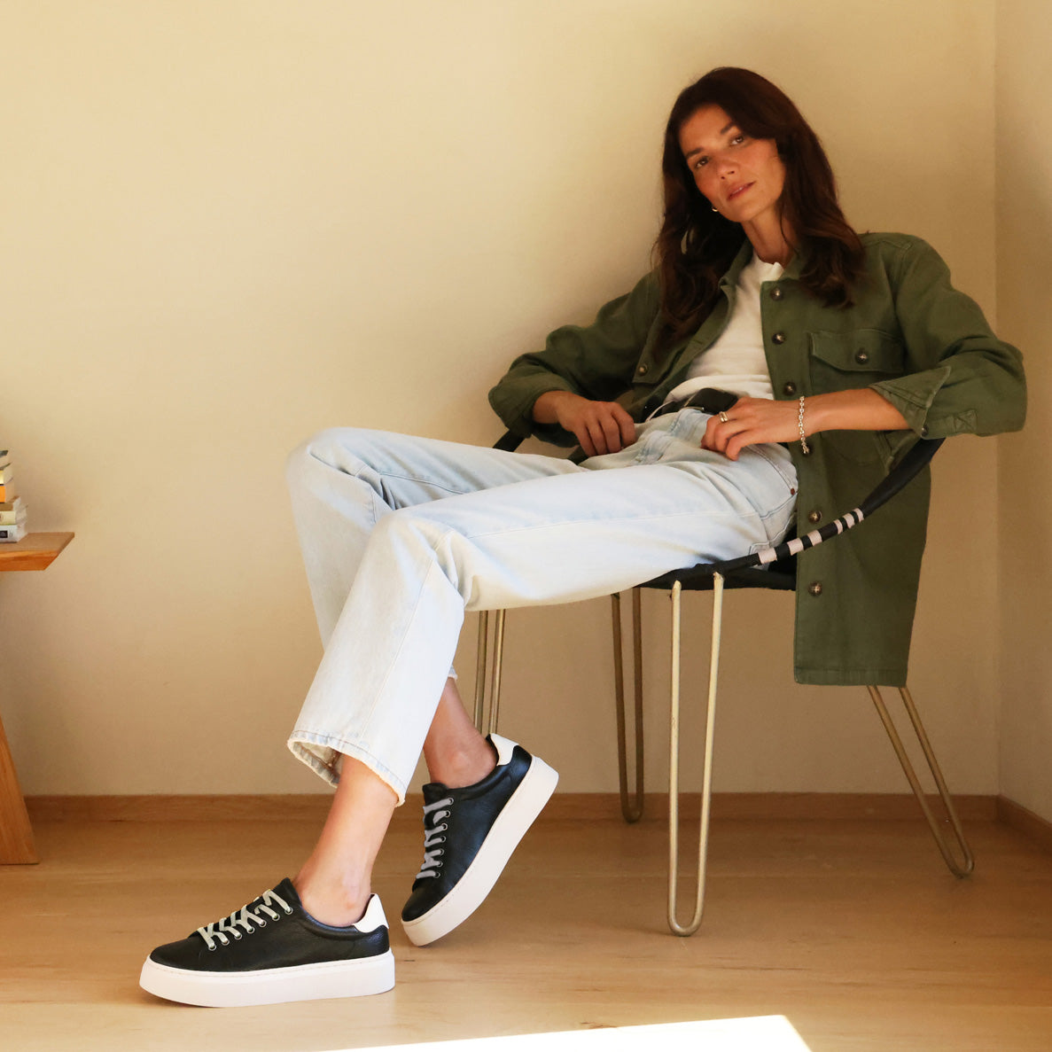ABEO Footwear Jumpstreet Sneaker Metatarsal Black Leather