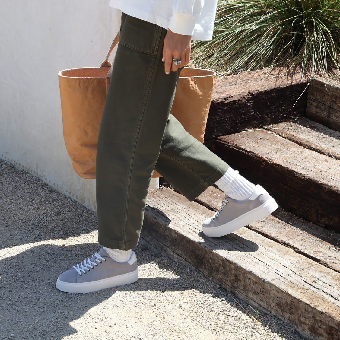 ABEO Footwear Jumpstreet Sneaker Grey Suede