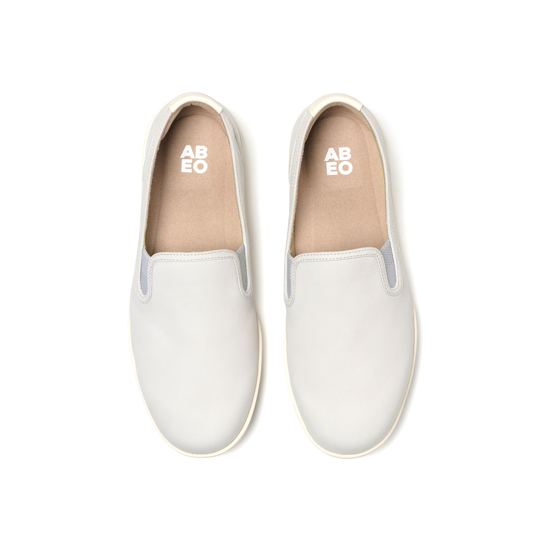ABEO Footwear Encore Slip On Gray Nubuck