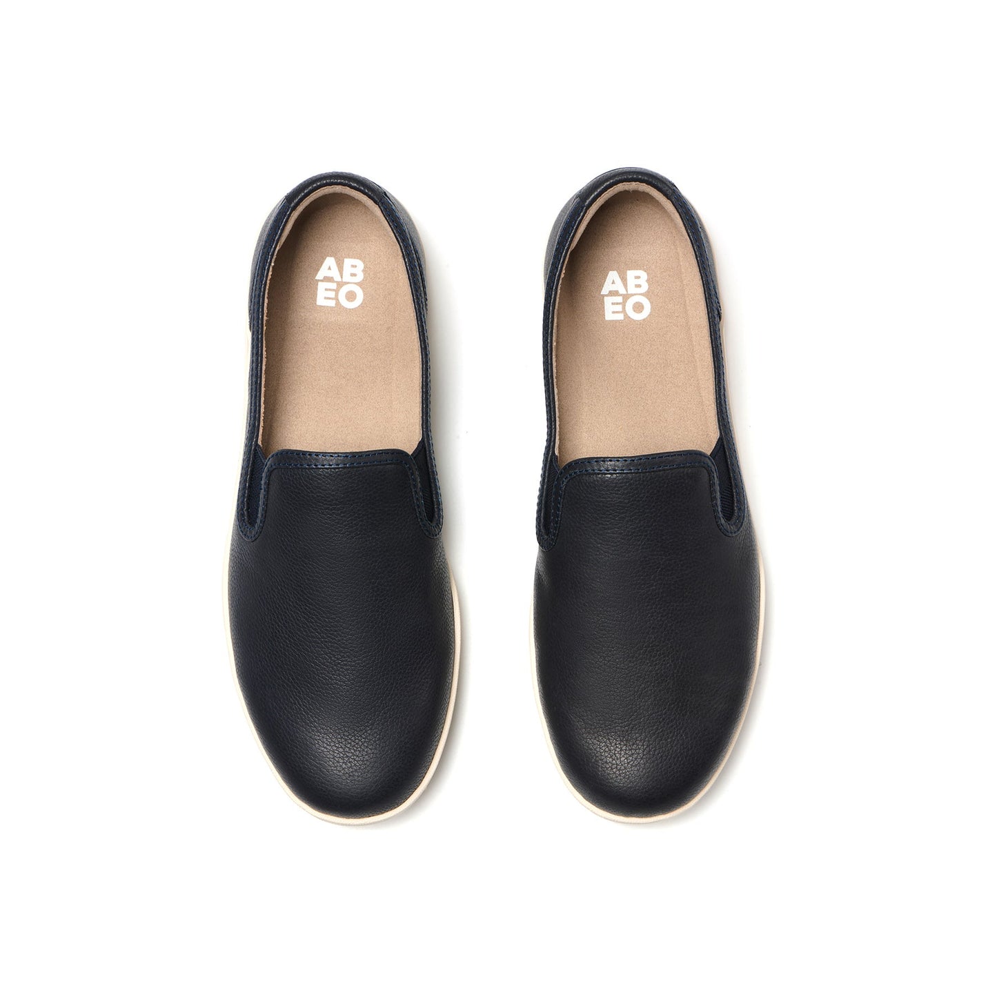 ABEO Footwear Encore Slip On Navy Leather