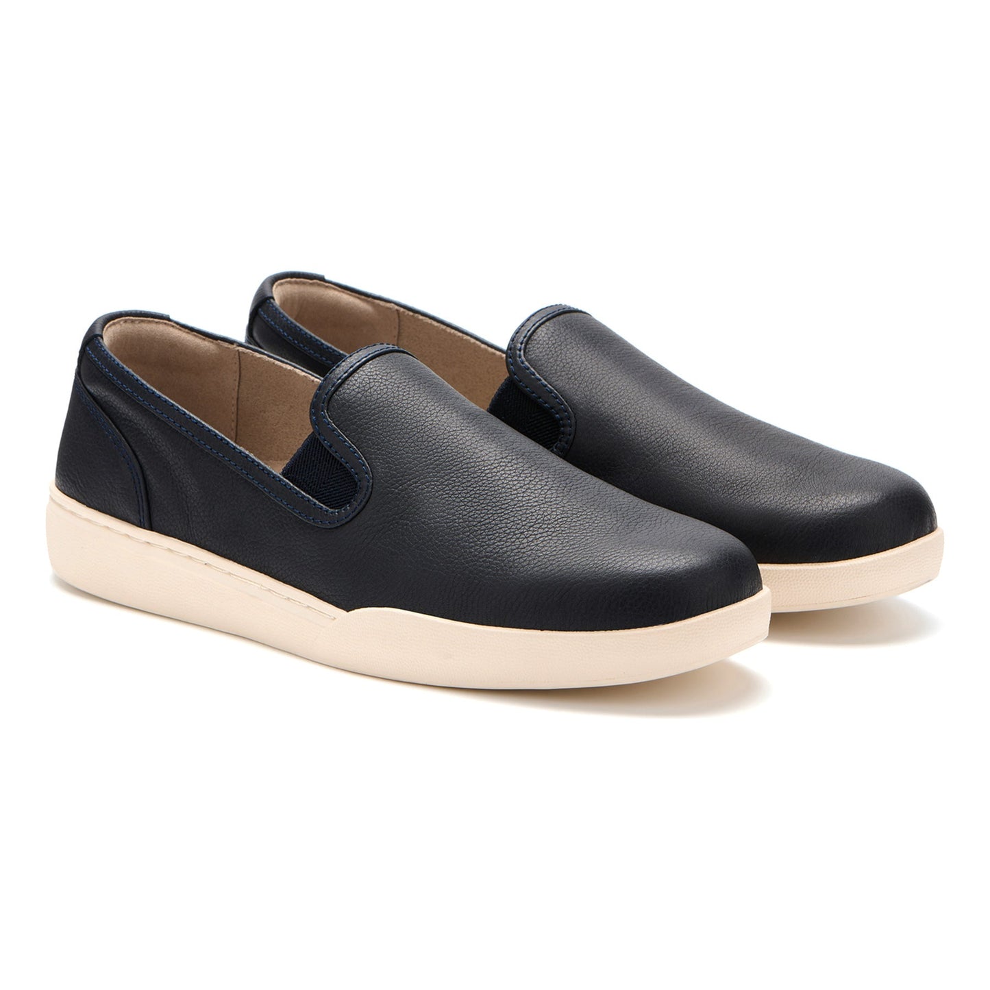 ABEO Footwear Encore Slip On Navy Leather