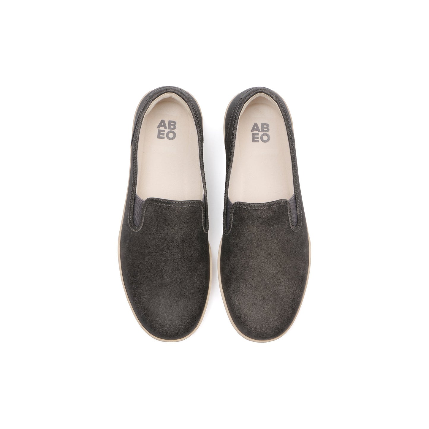 ABEO Footwear Encore Slip On Nickel Leather