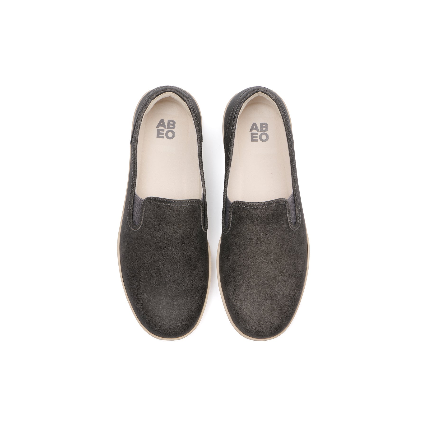 ABEO Footwear Encore Slip On Nickel Leather