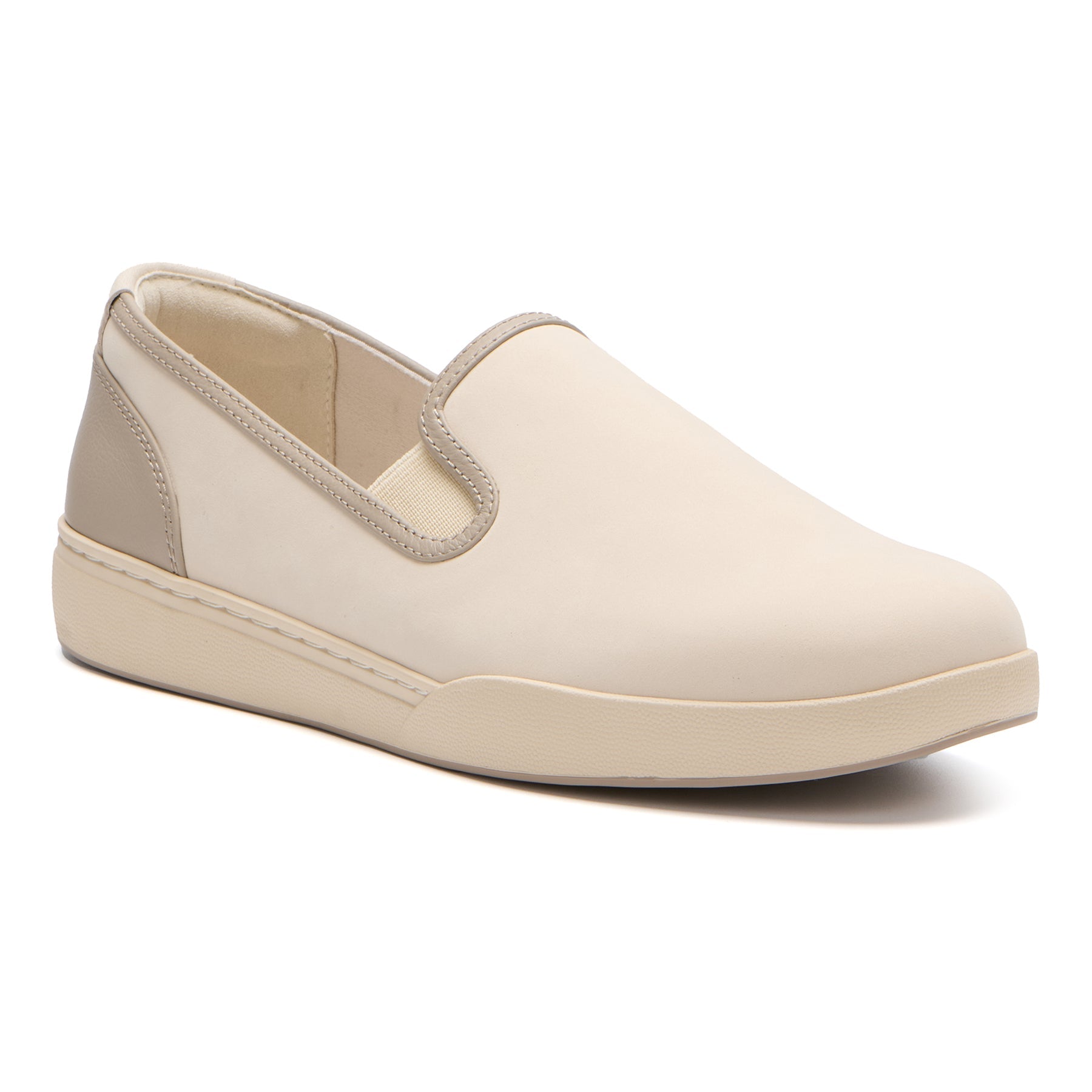 ABEO Footwear Encore Slip On Taupe Multi Leather