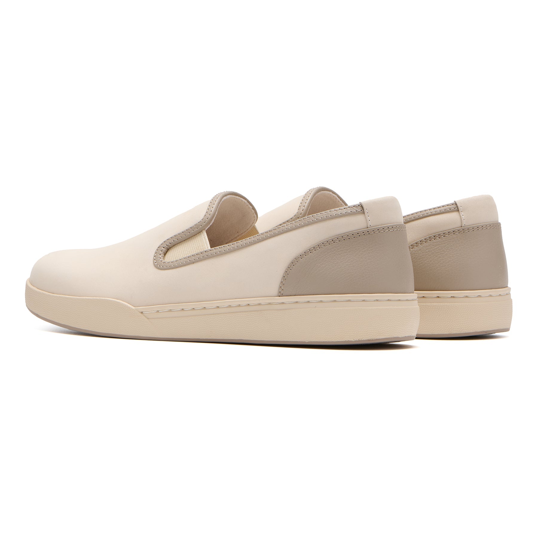 ABEO Footwear Encore Slip On Taupe Multi Leather