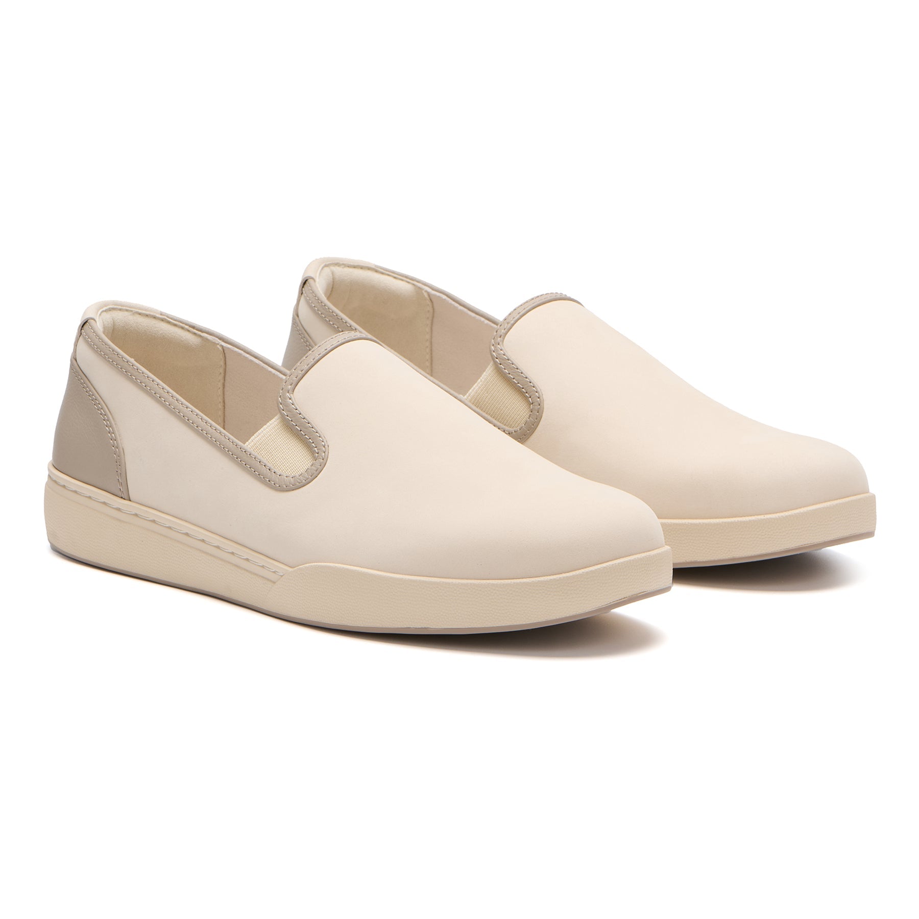 ABEO Footwear Encore Slip On Taupe Multi Leather