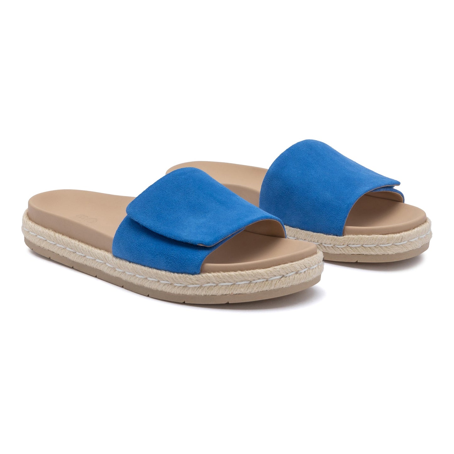 ABEO Footwear Isle Slide Marina Blue Suede