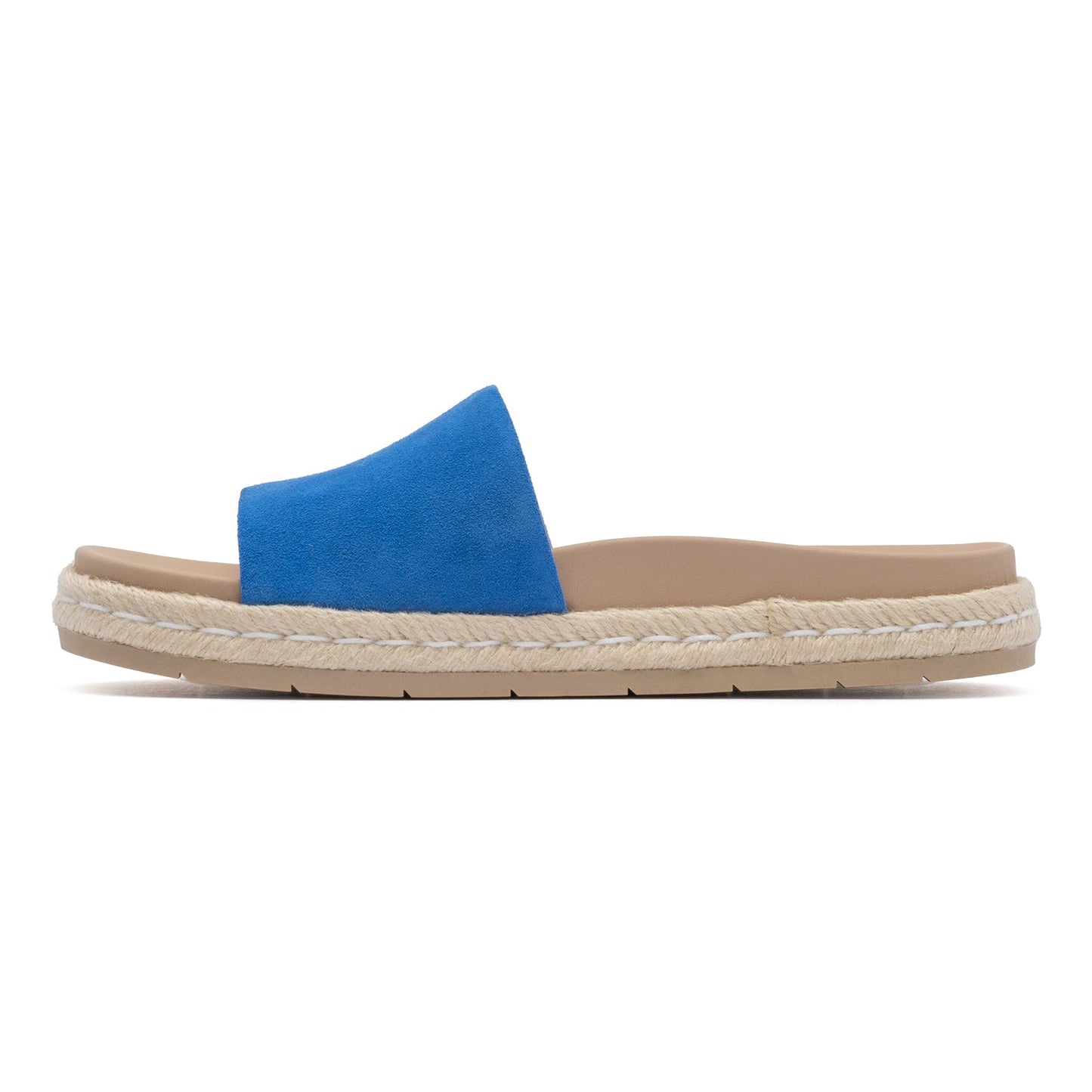 ABEO Footwear Isle Slide Marina Blue Suede