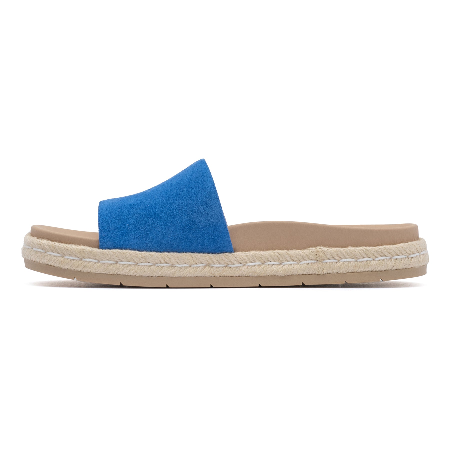 ABEO Footwear Isle Slide Marina Blue Suede