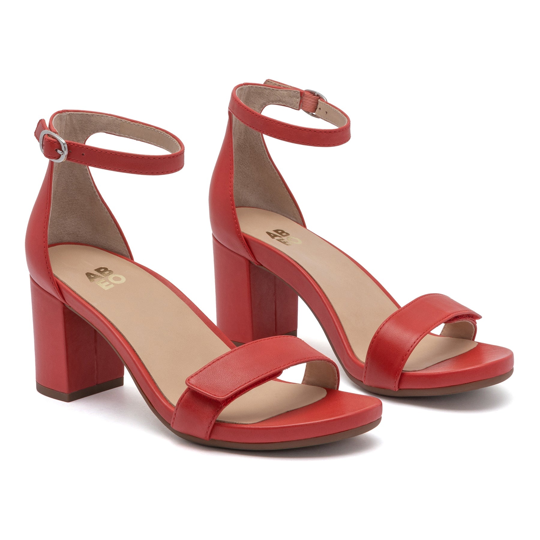 ABEO Footwear Tempo Strap Metatarsal Red Leather
