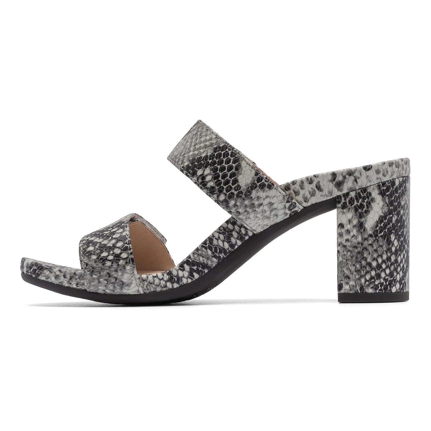ABEO Footwear Tempo Slide Metatarsal Snake Print Leather