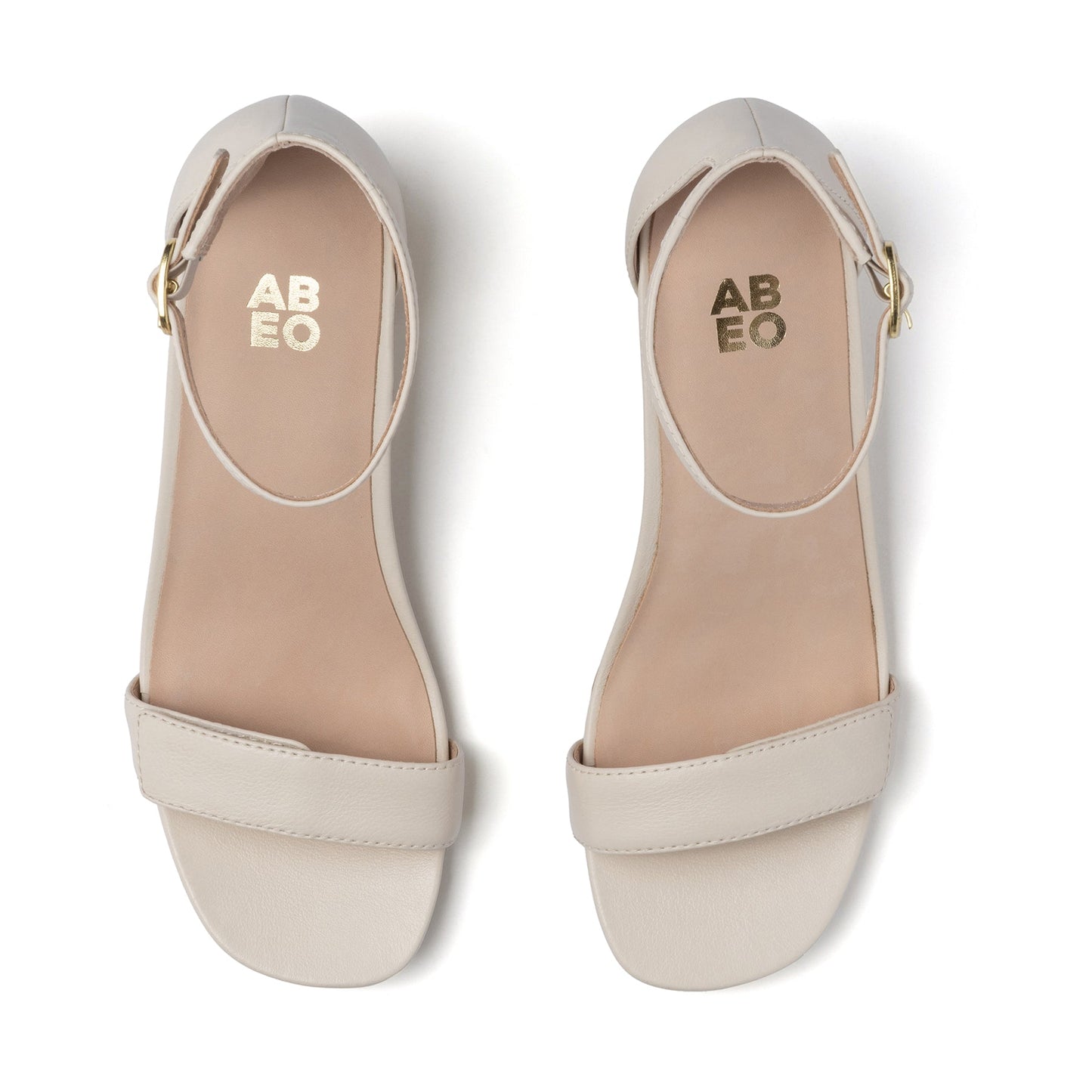 ABEO Footwear Avenue Strap Metatarsal Off White Leather