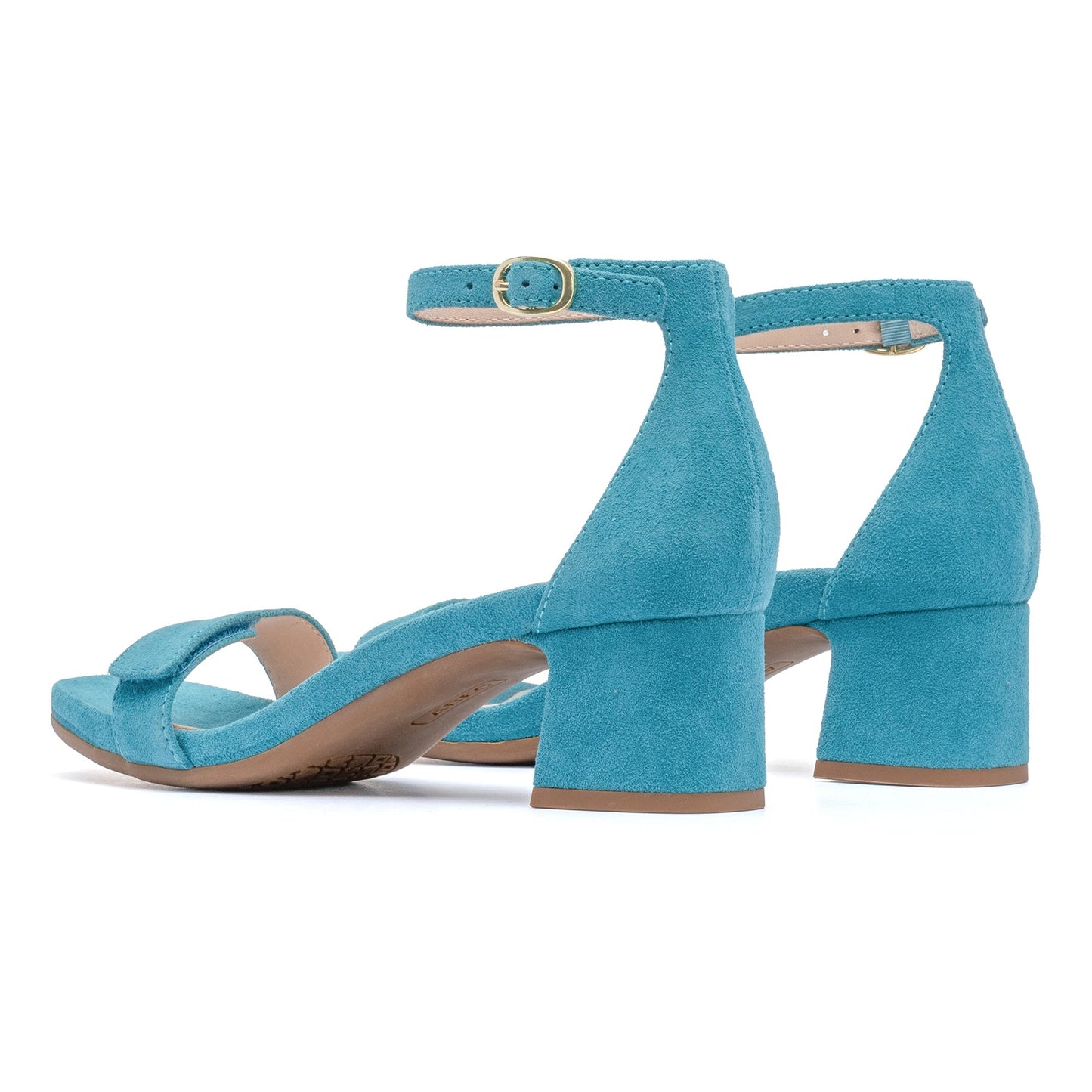 ABEO Footwear Avenue Strap Metatarsal Teal Suede
