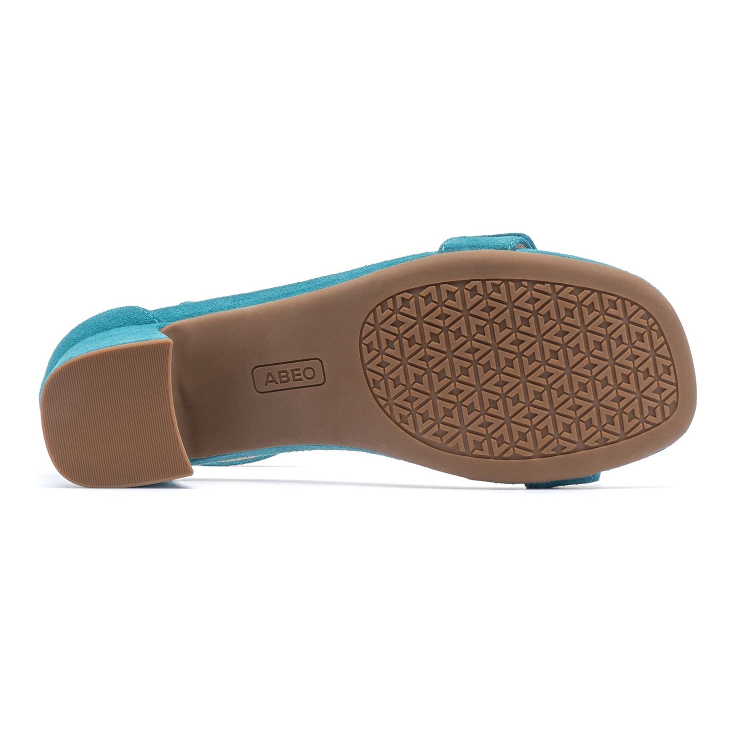 ABEO Footwear Avenue Strap Metatarsal Teal Suede