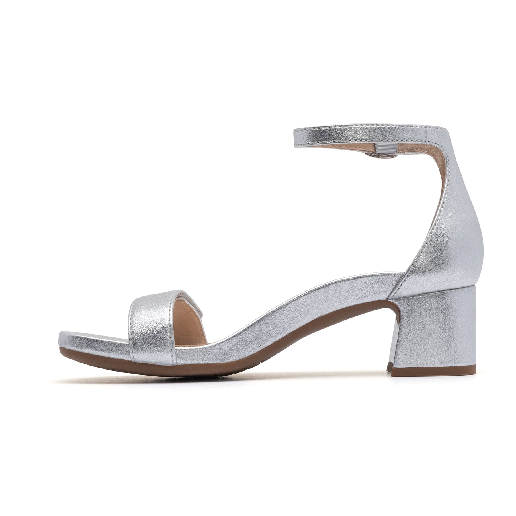 ABEO Footwear Avenue Strap Metatarsal Silver Leather