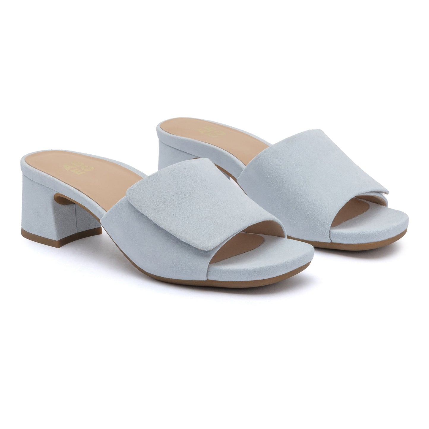 ABEO Footwear Avenue Slide Metatarsal Light Blue Suede