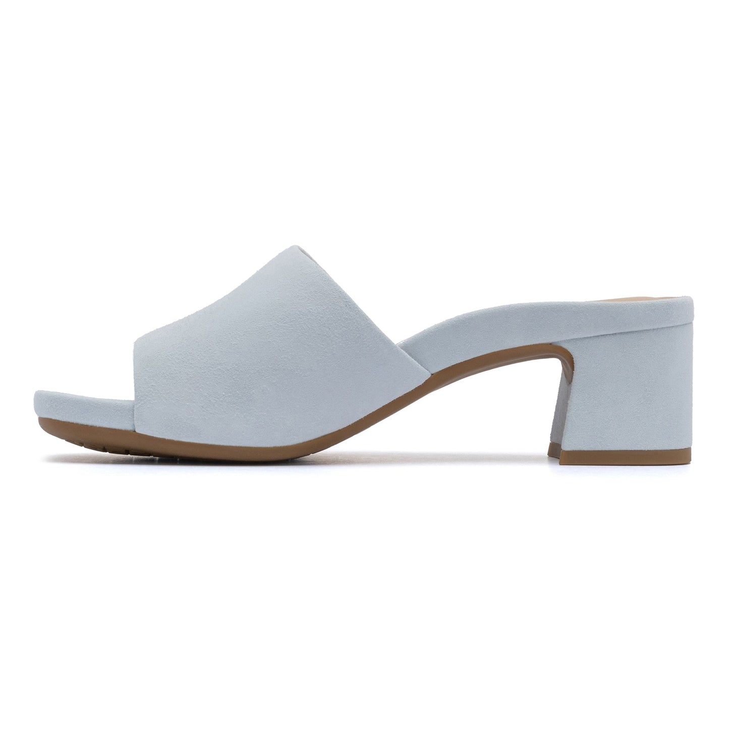 ABEO Footwear Avenue Slide Metatarsal Light Blue Suede