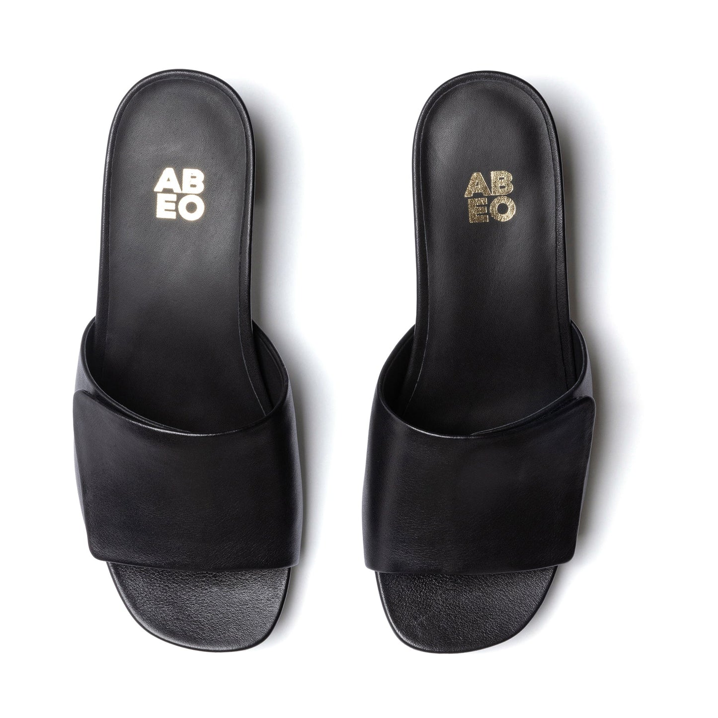 ABEO Footwear Avenue Slide Metatarsal Black Leather