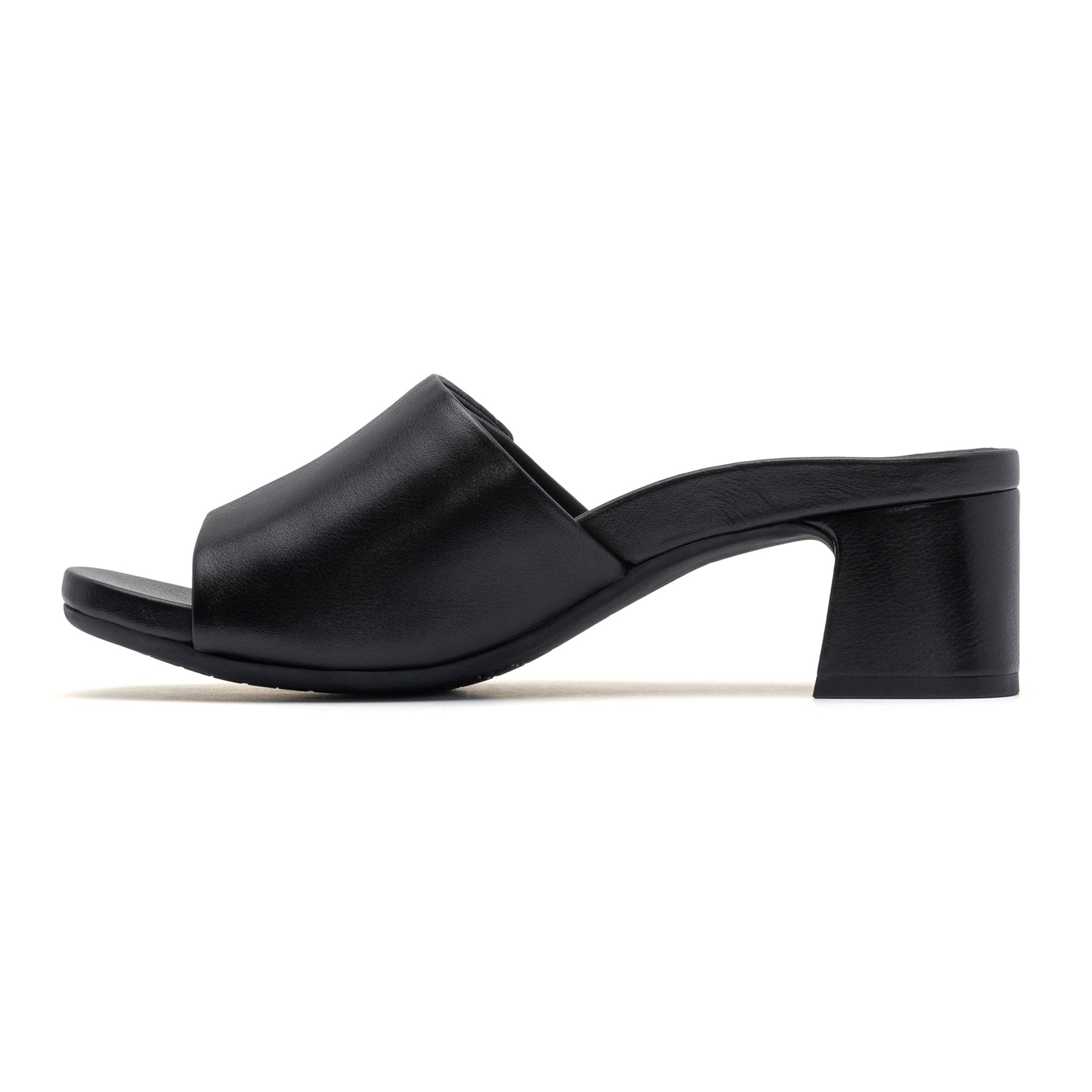 ABEO Footwear Avenue Slide Metatarsal Black Leather
