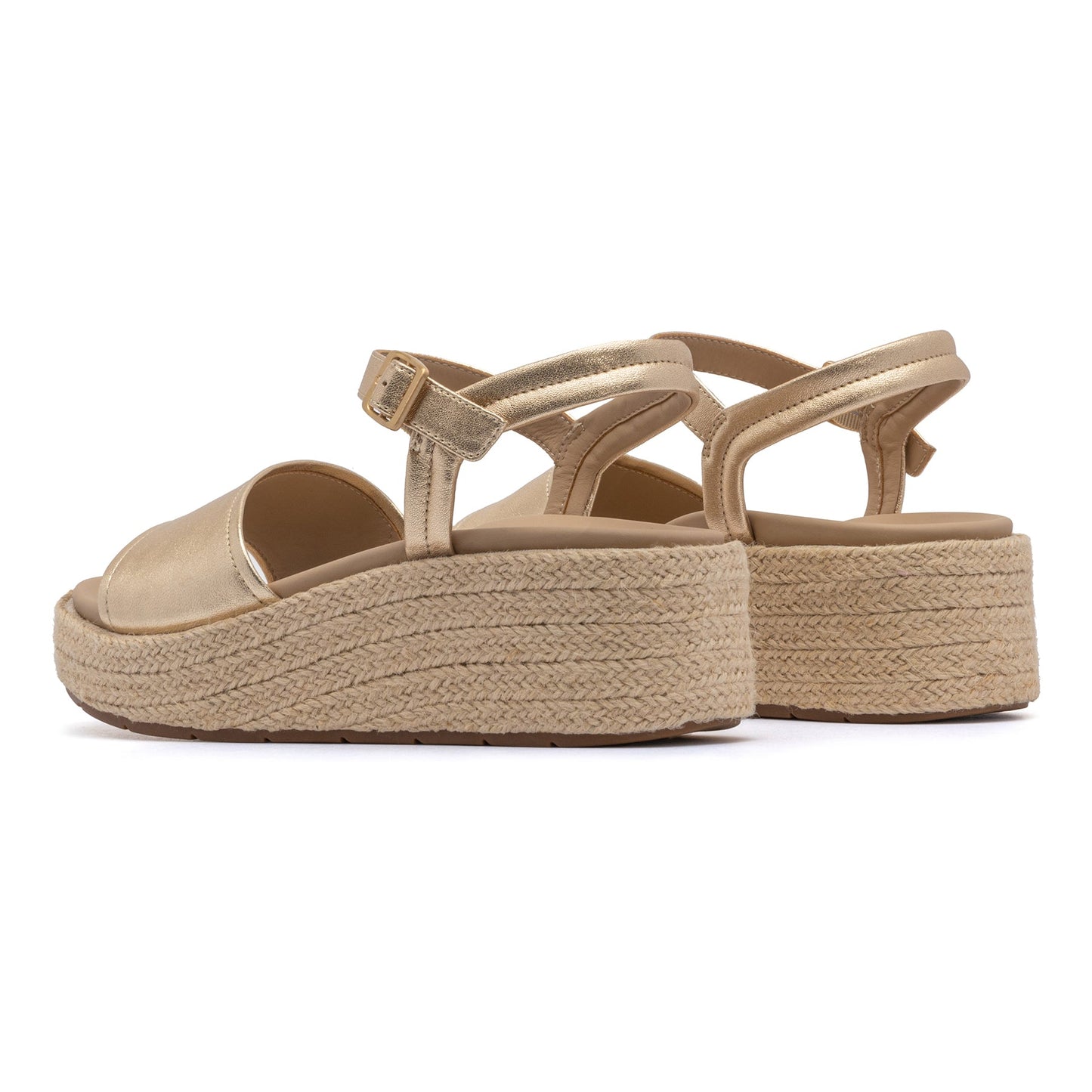 ABEO Footwear Solstice Buckle Sandal Metatarsal Light Gold Leather