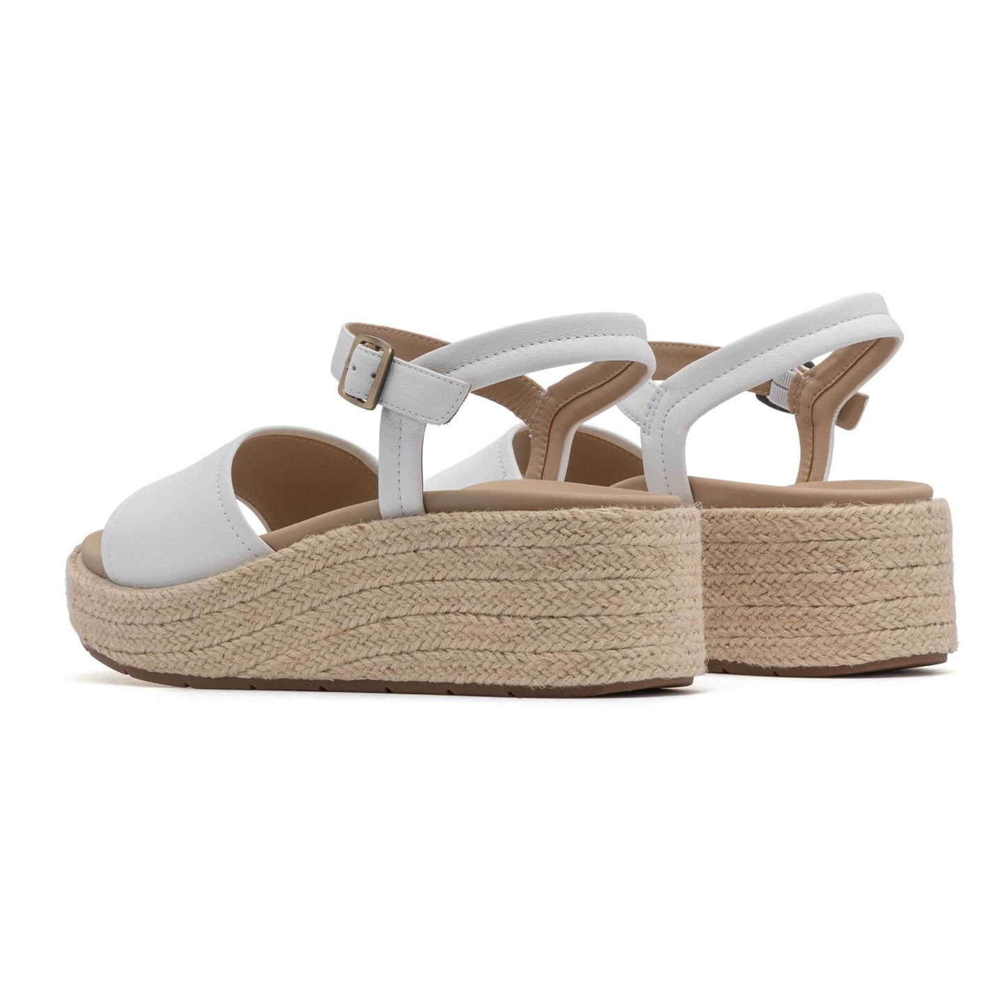 ABEO Footwear Solstice Buckle Sandal Metatarsal White Leather