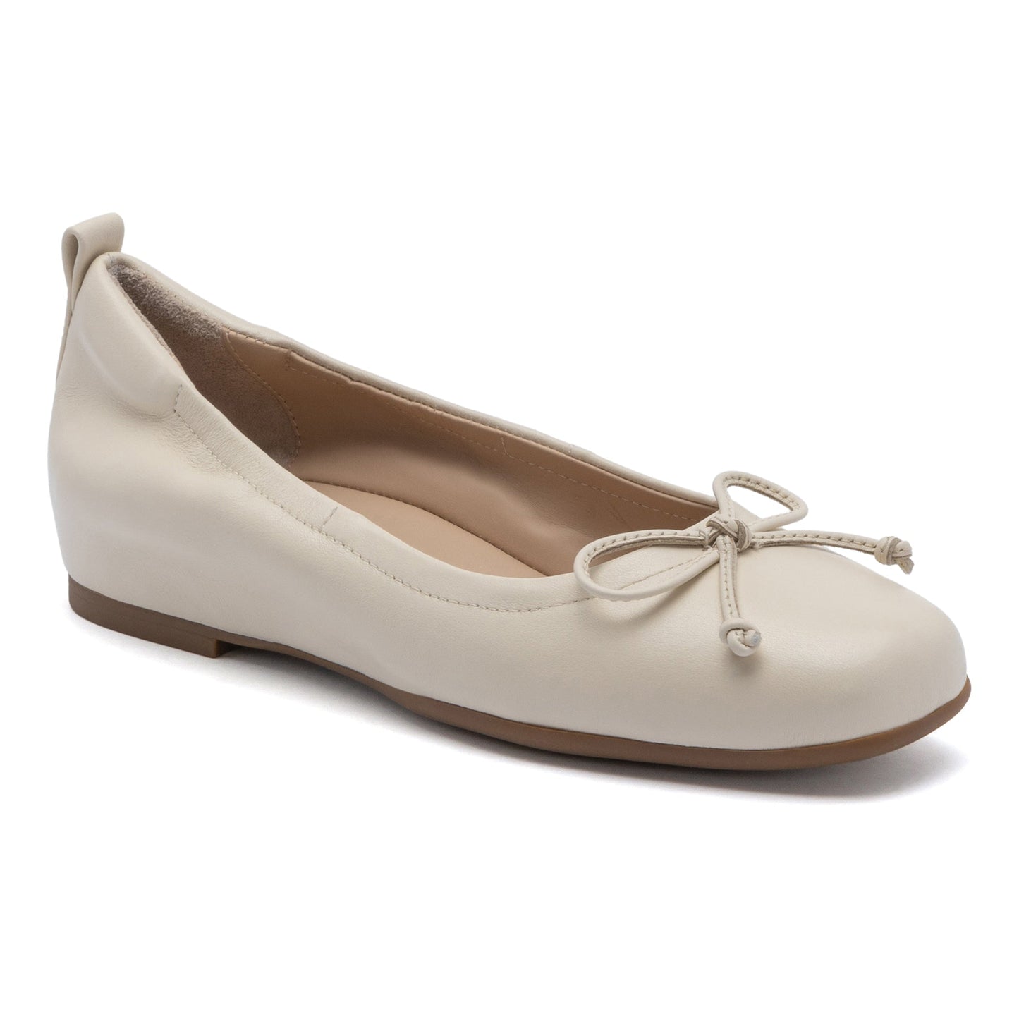 ABEO Footwear Cadence Bow Metatarsal Off White Leather