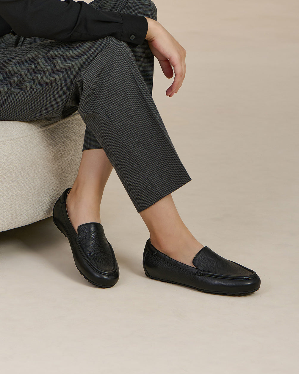 ABEO Footwear Harbor Metatarsal Black Pebble Leather