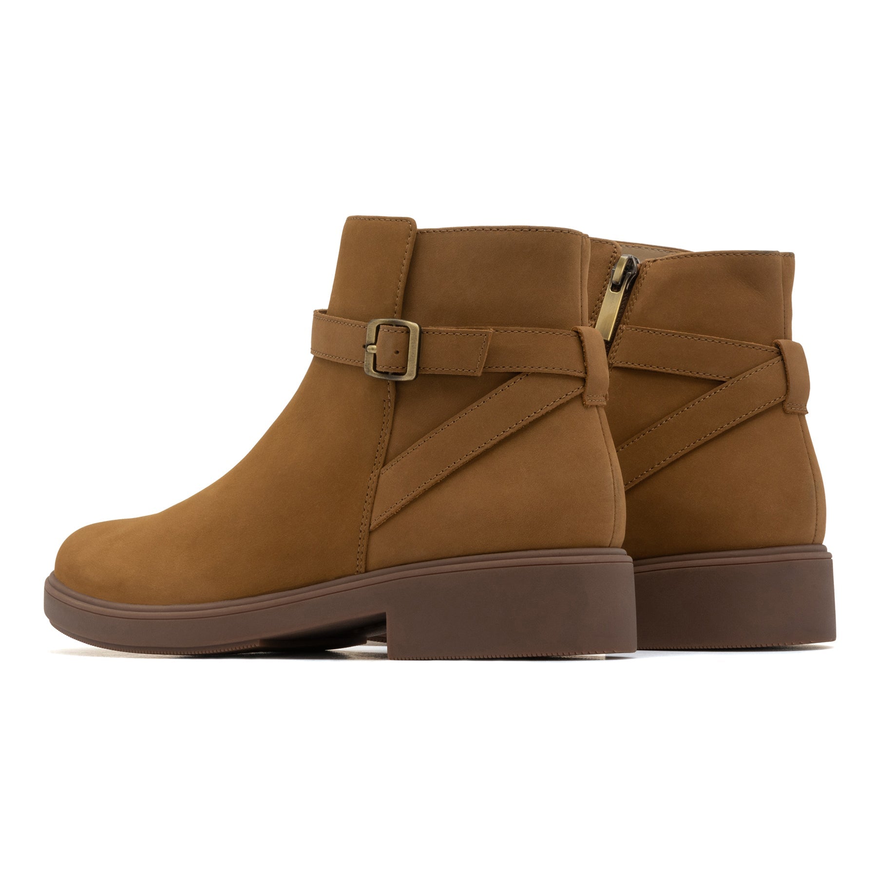 ABEO Footwear Compass Buckle Metatarsal Tan Nubuck