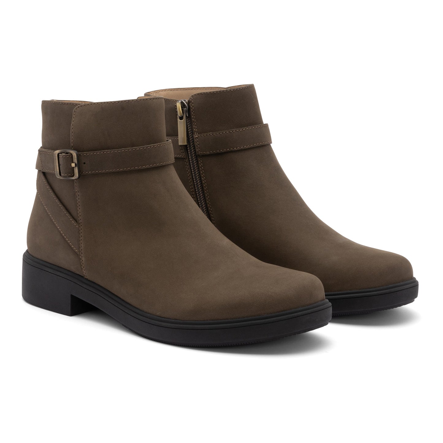 ABEO Footwear Compass Buckle Metatarsal Olive Nubuck