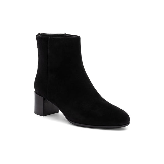 ABEO Footwear Plaza Back Zip Metatarsal Black Suede