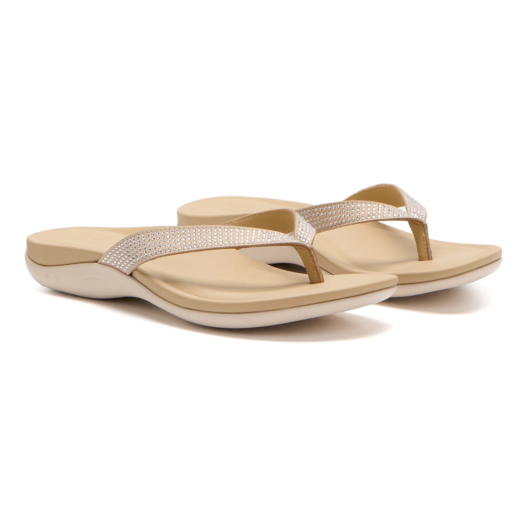 ABEO Footwear Oasis Flip Flop Metatarsal Sand Sparkle