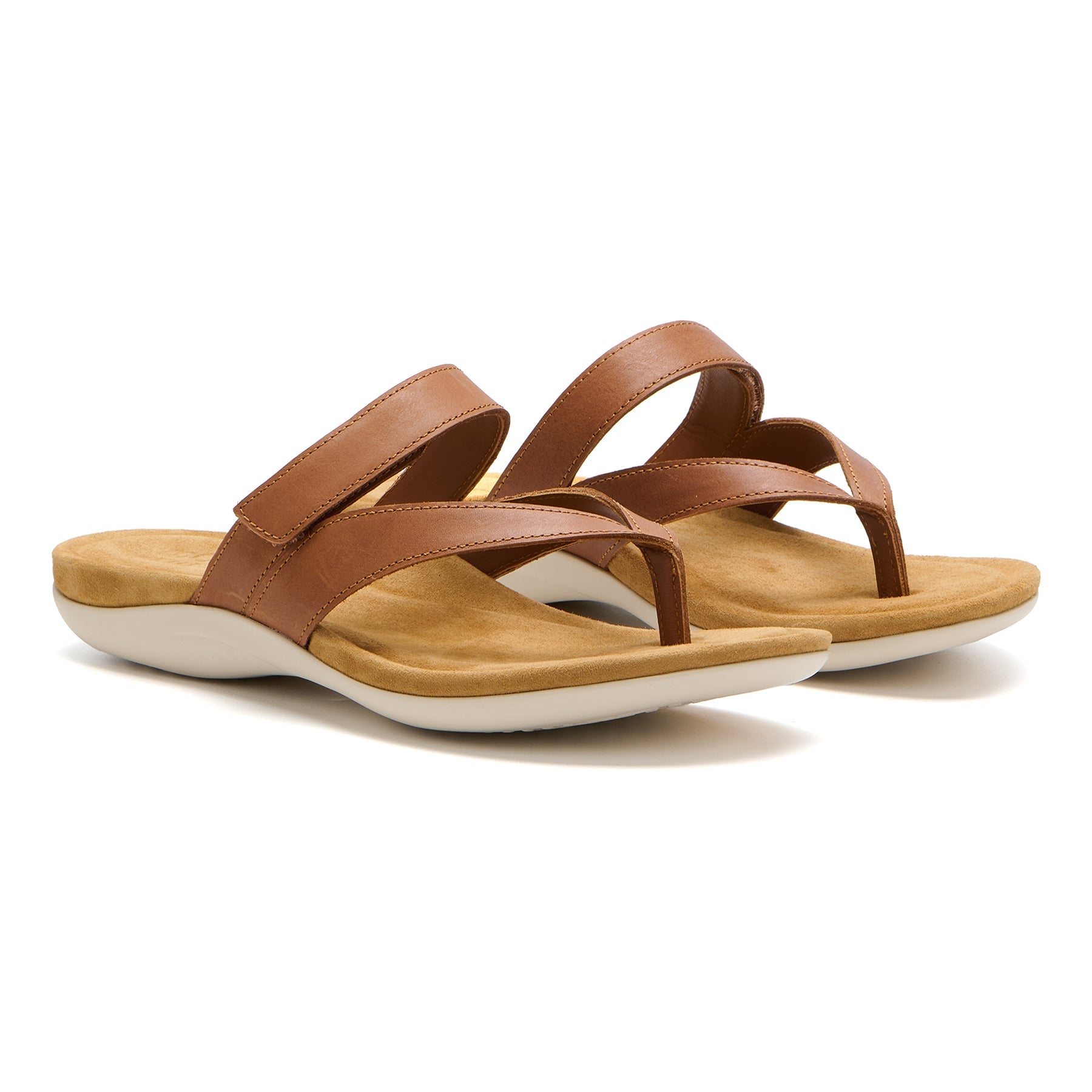 ABEO Footwear Oasis Thong Sandal Metatarsal Caramel