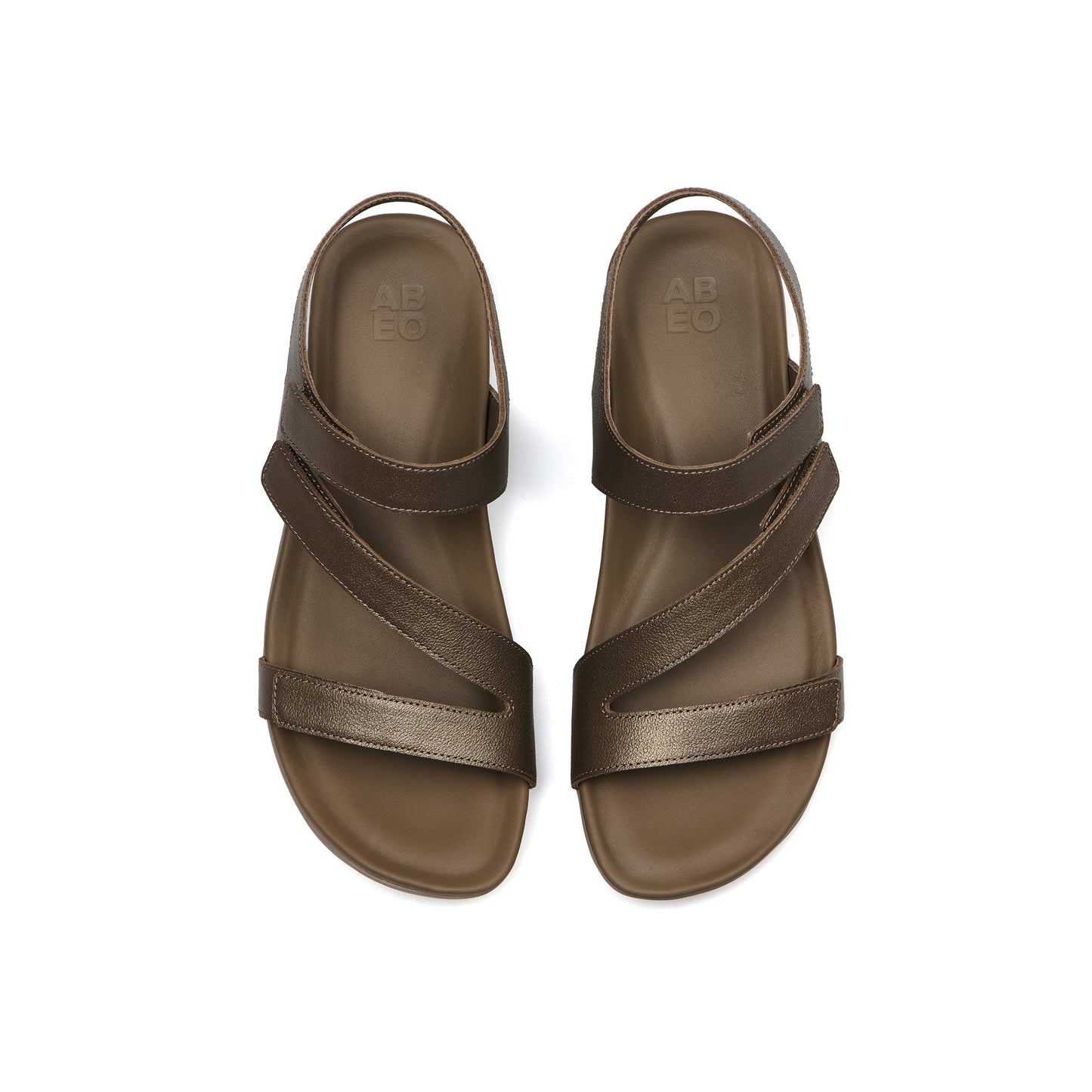 ABEO Footwear Oasis Sandal Metatarsal Fossil Metallic