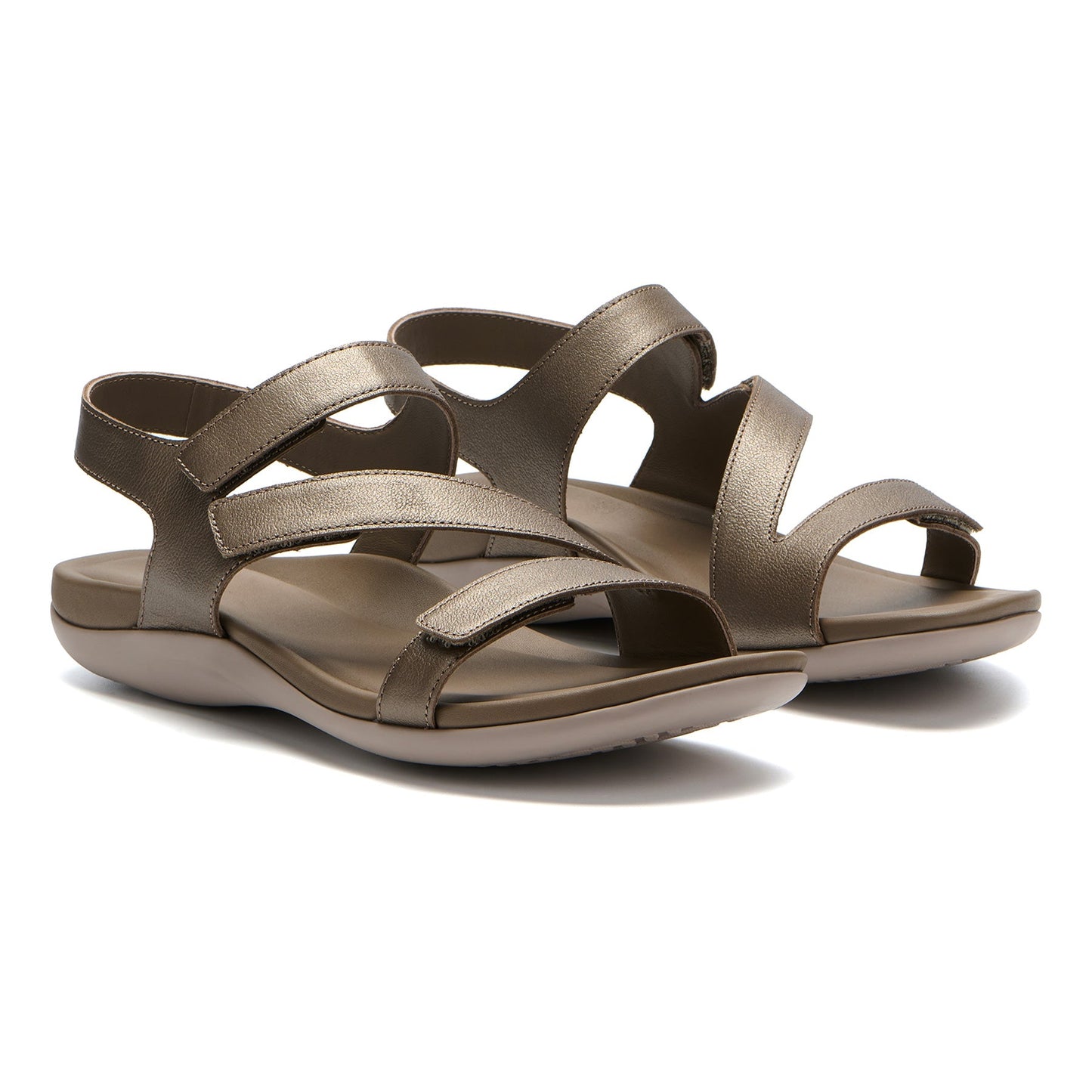ABEO Footwear Oasis Sandal Metatarsal Fossil Metallic