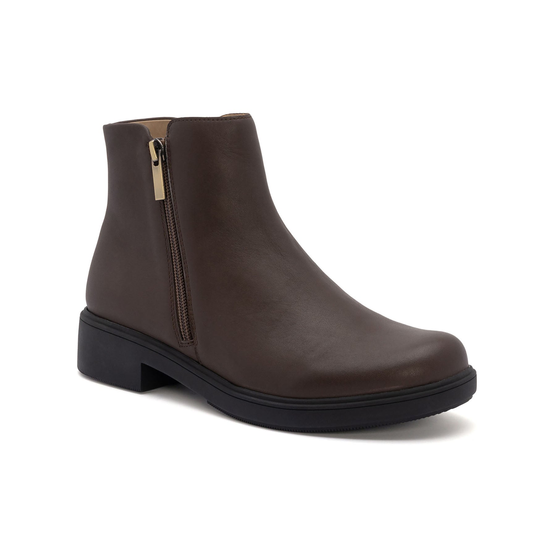 ABEO Footwear Compass Zip Dark Brown