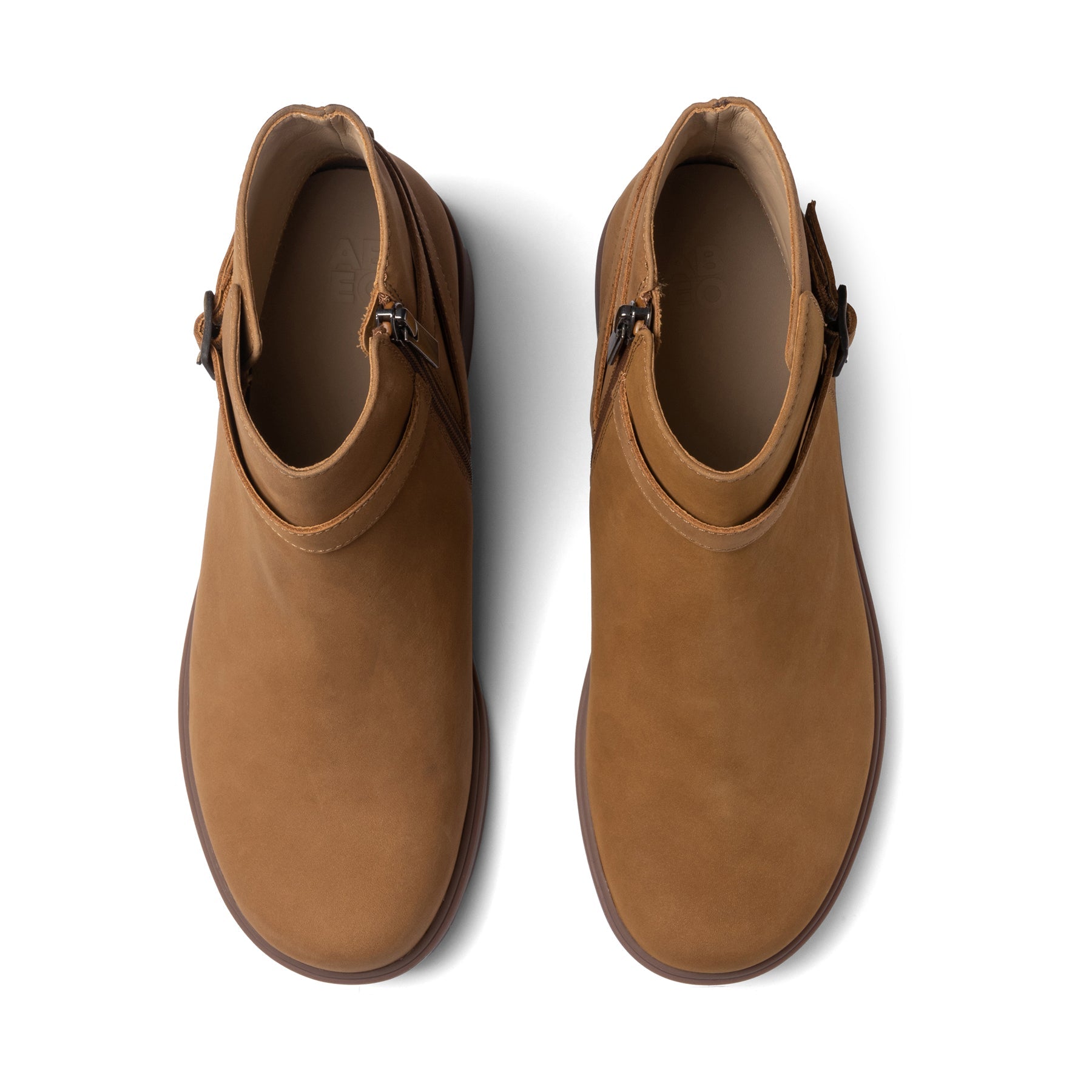 ABEO Footwear Compass Buckle Tan Nubuck