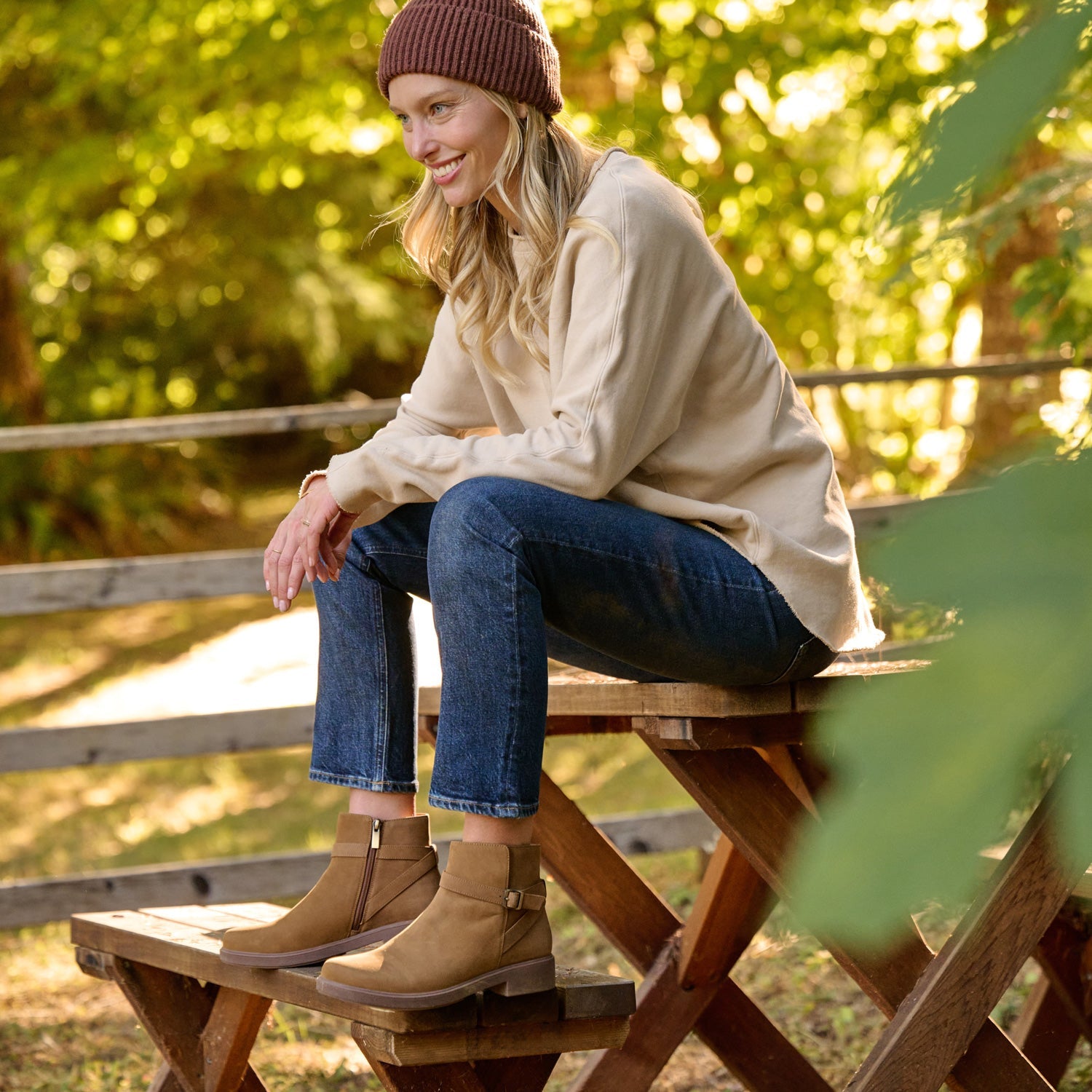 ABEO Footwear Compass Buckle Tan Nubuck