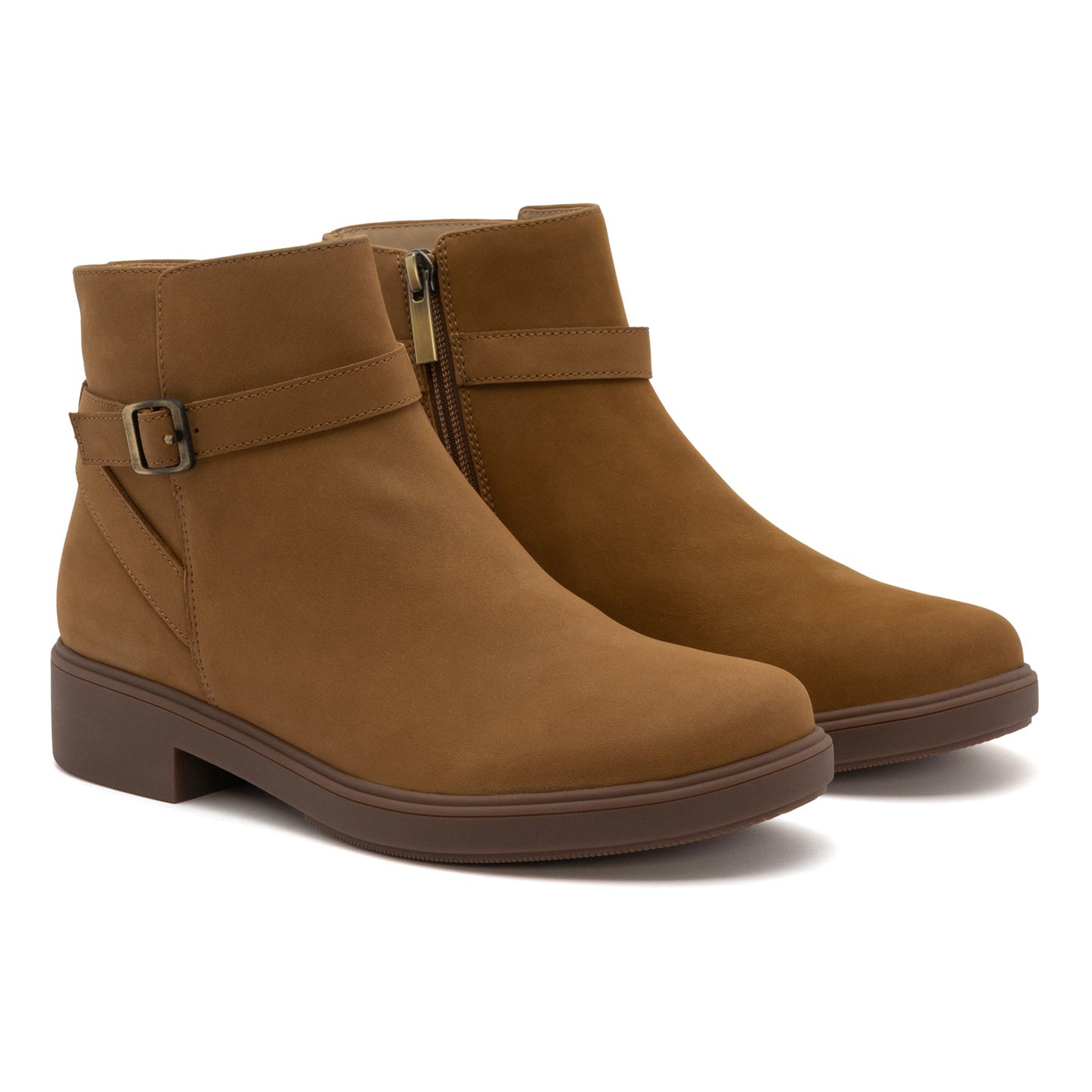 ABEO Footwear Compass Buckle Tan Nubuck