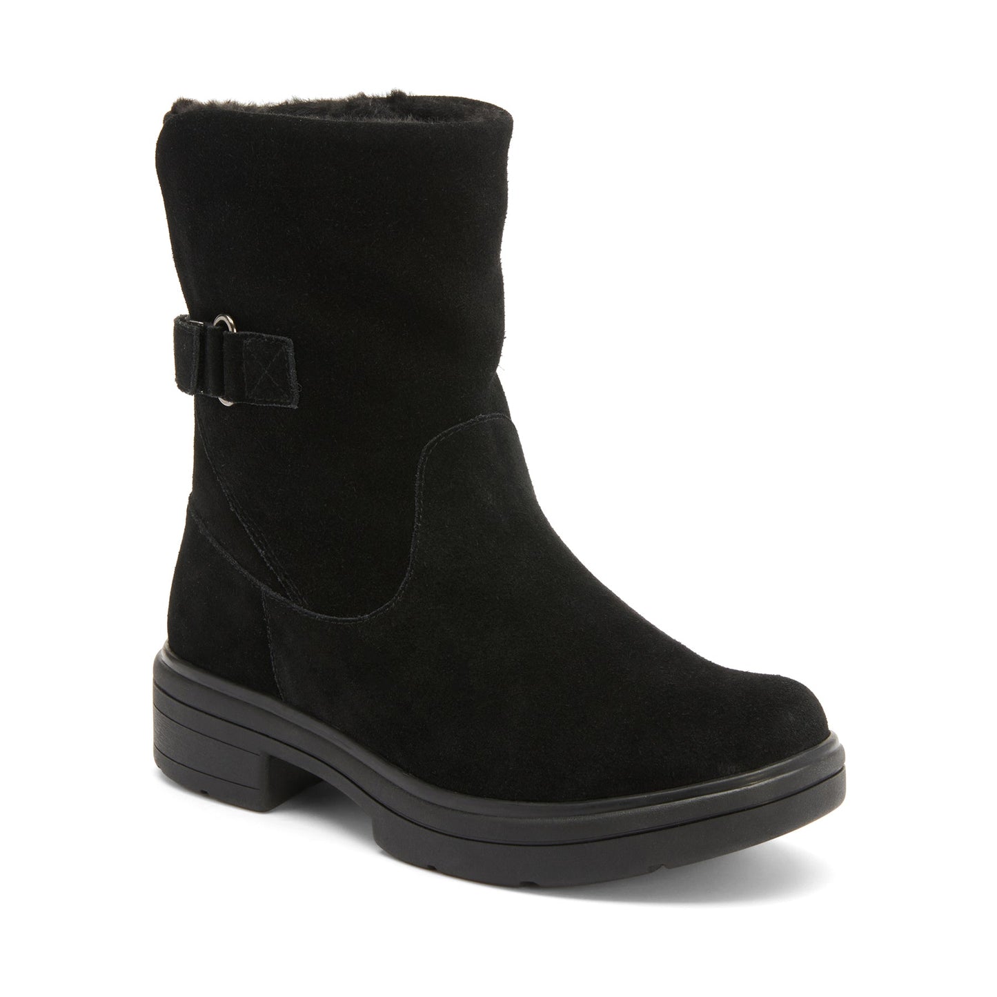 ABEO Footwear Vista Mid Boot Black Suede