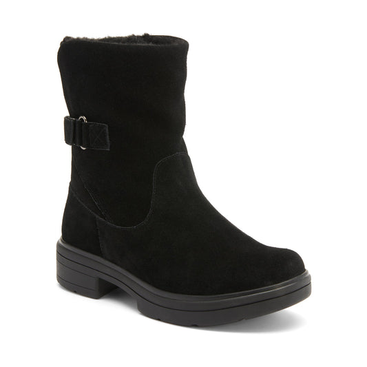 ABEO Footwear Vista Mid Boot Black Suede