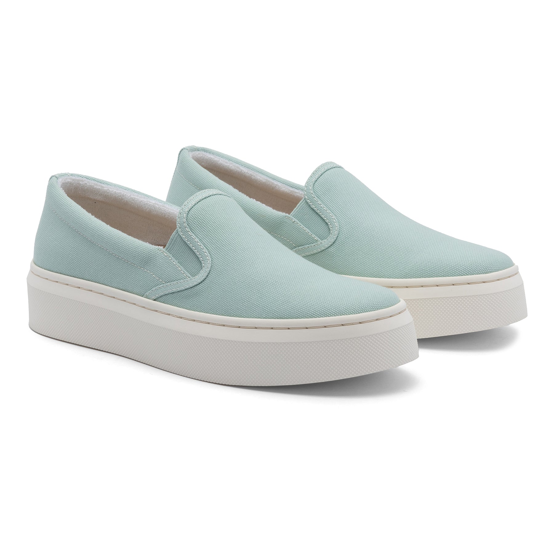 ABEO Footwear Jumpstreet Slip On Mint Canvas