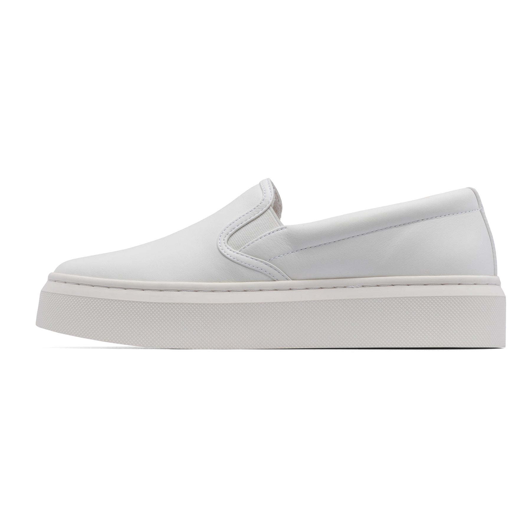 ABEO Footwear Jumpstreet Slip On White Leather