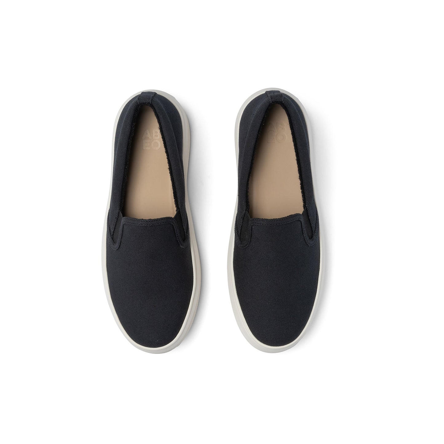 ABEO Footwear Jumpstreet Slip On Black Canvas