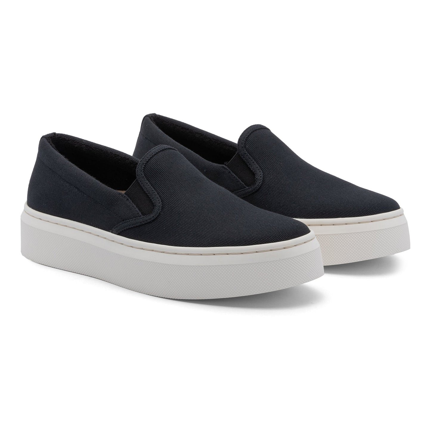 ABEO Footwear Jumpstreet Slip On Black Canvas