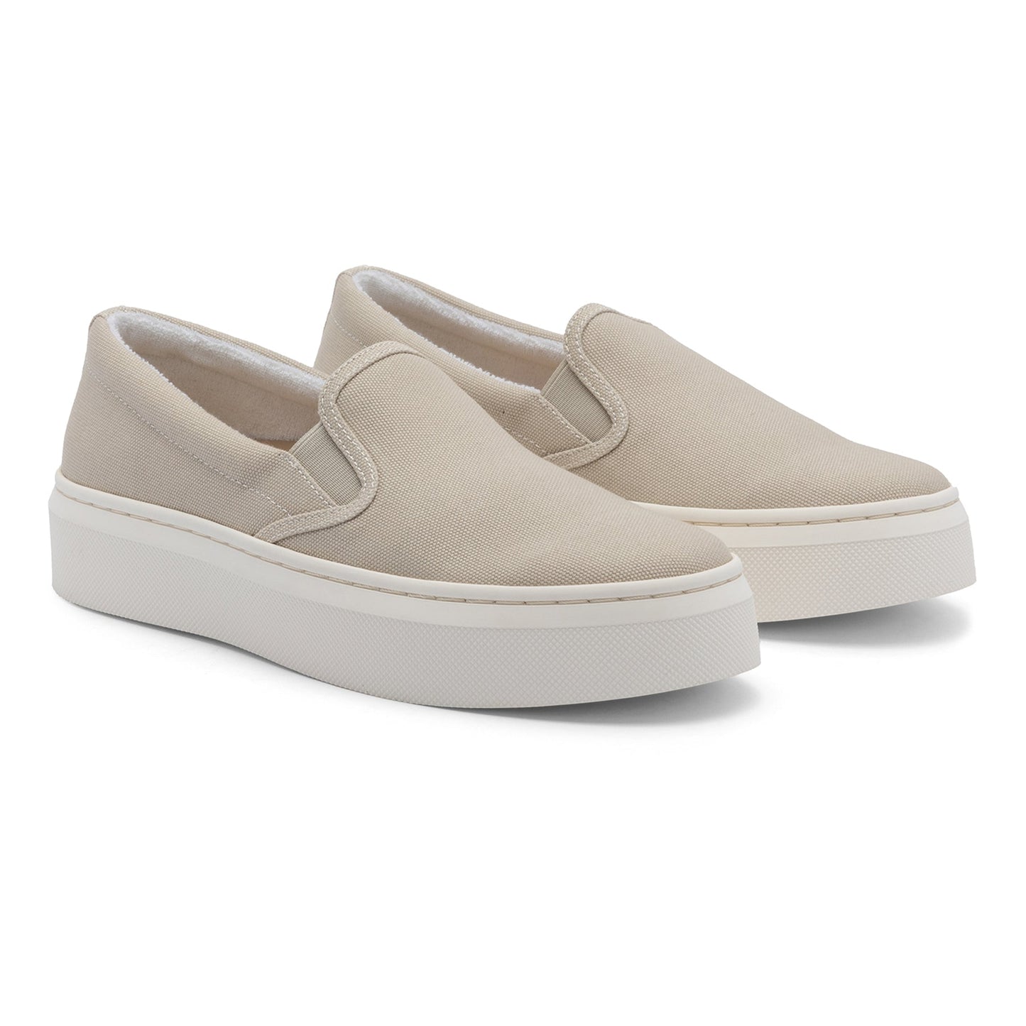 ABEO Footwear Jumpstreet Slip On Beige Canvas