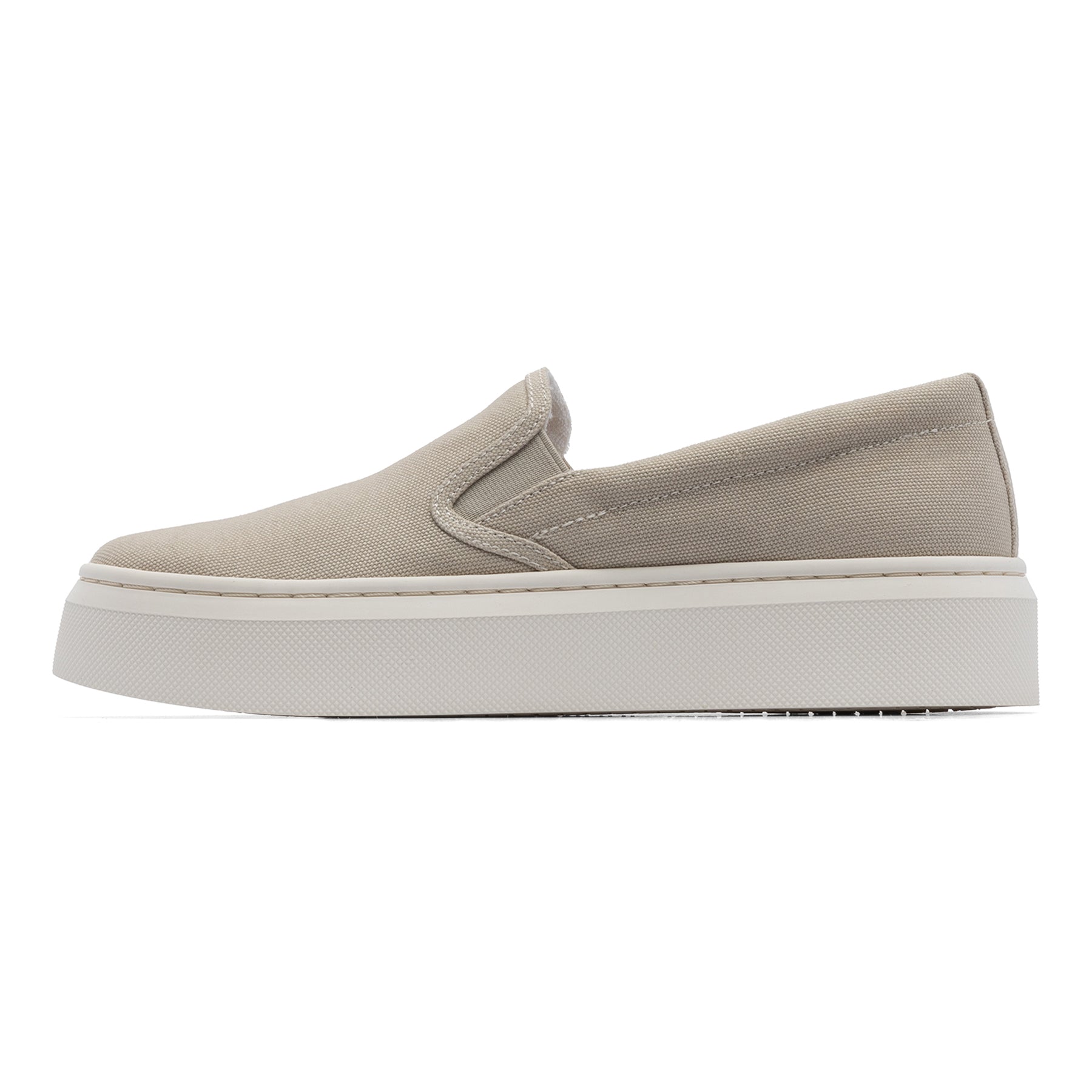 ABEO Footwear Jumpstreet Slip On Beige Canvas