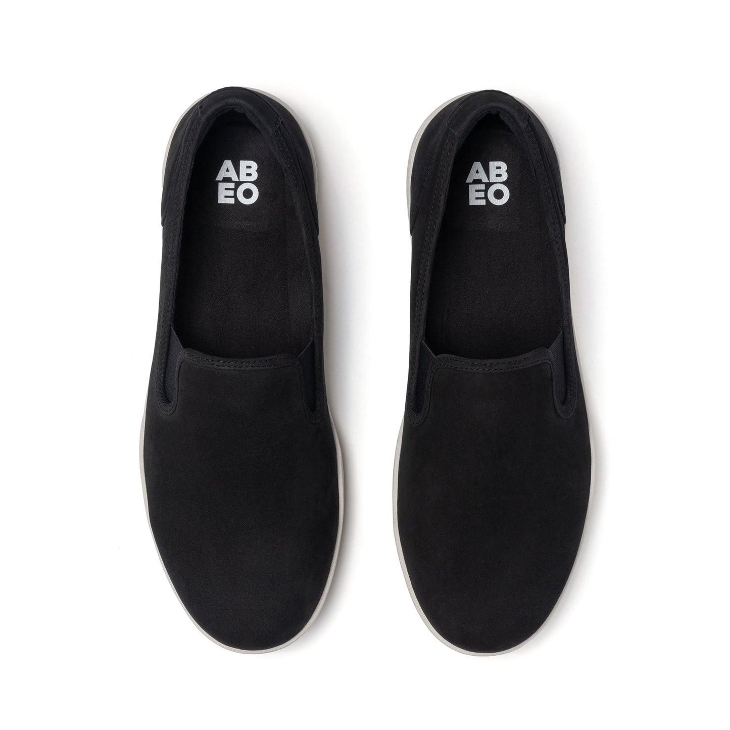 ABEO Footwear Encore Slip On Metatarsal Black Leather Suede